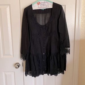 Antica Santoria by Giacomo Cinque Boutique Italian lace dress beach coverup